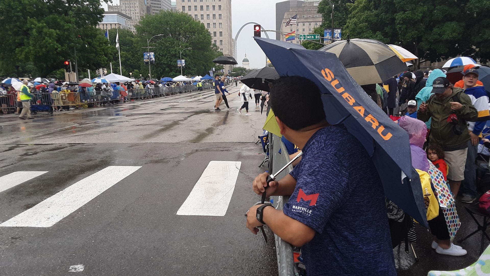 Munson on parade route